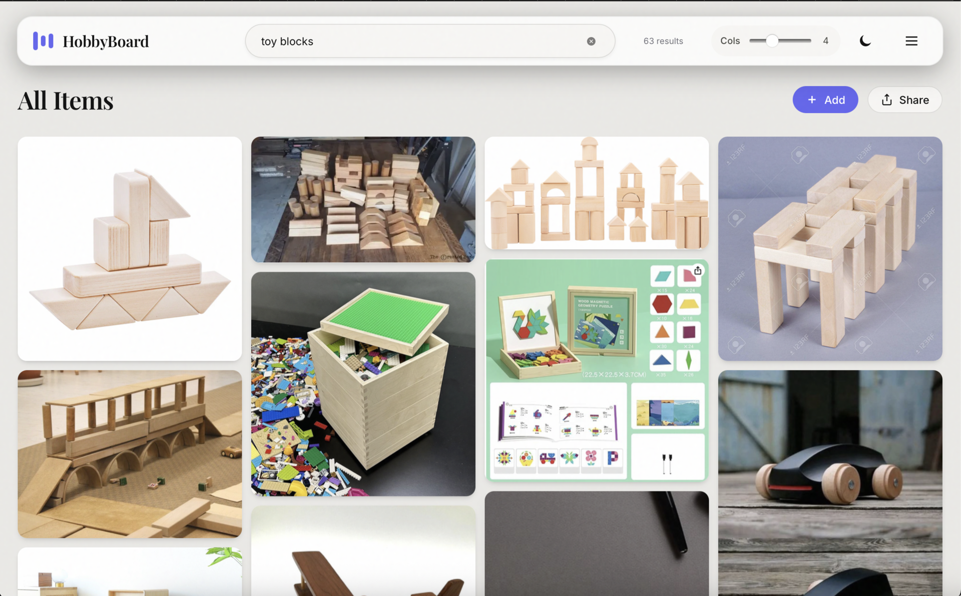 Semantic search interface finding images by natural language description